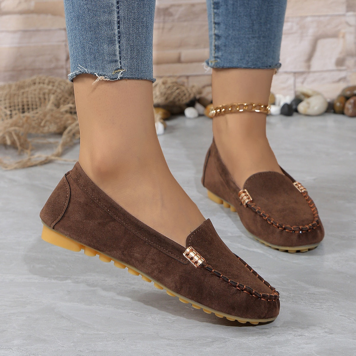 Krispfy Orignals USA - Flat Heel Pumps Single Shoes  I Flat Women's Shoes  I Student Peas Shoes