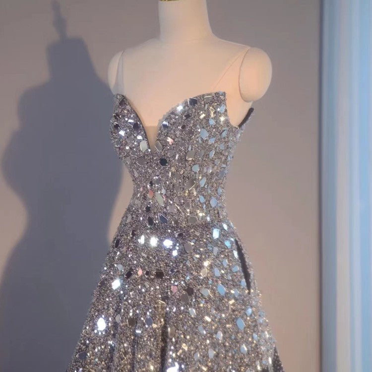 Krispfy.com Blue Heavy Industry Wedding Evening Dress