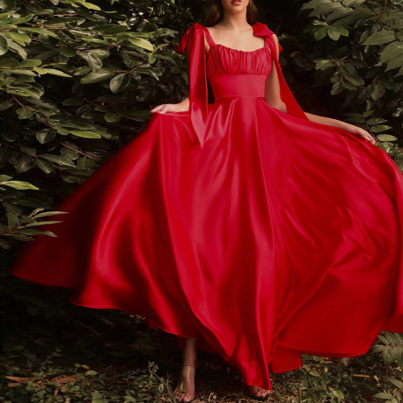 Krispfy.com Fashion Sleeveless Camisole Gown Bridesmaid Evening Dress I Women Luxury  Dress