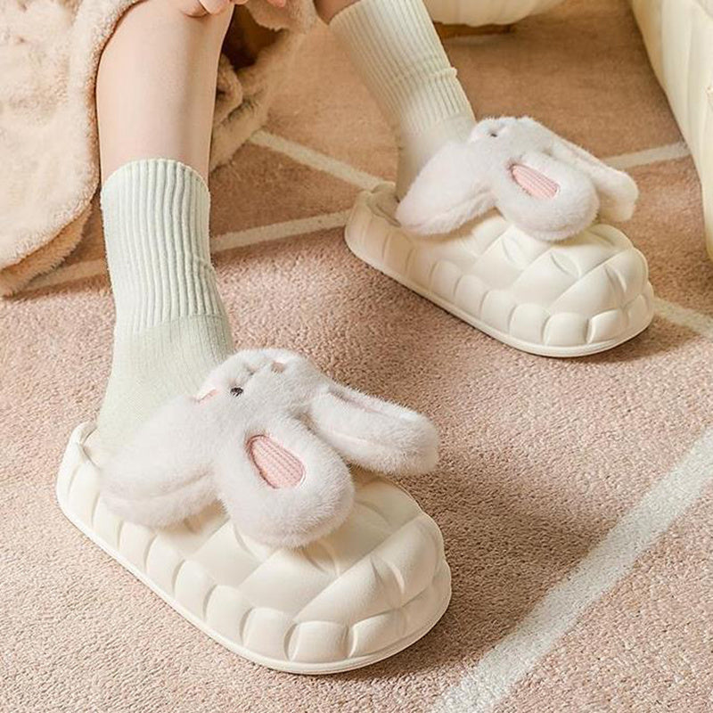 Krispfy Orignals USA - Cute Rabbit Shoes Winter Fuzzy Slippers