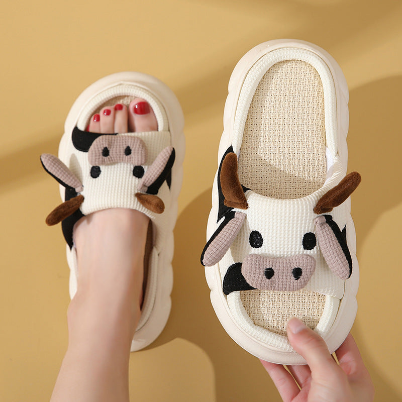Krispfy Orignals USA - Cute Cartoon Cow Frog Slippers - Denver Edition
