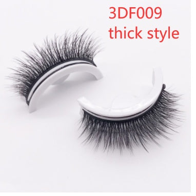 Reusable 3D Mink Lashes Natural False Eyelash - Krispfy.comes Self Adhesive Fake Glue Free Makeup Eyelash Extension Silk