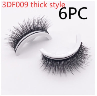 Reusable 3D Mink Lashes Natural False Eyelash - Krispfy.comes Self Adhesive Fake Glue Free Makeup Eyelash Extension Silk