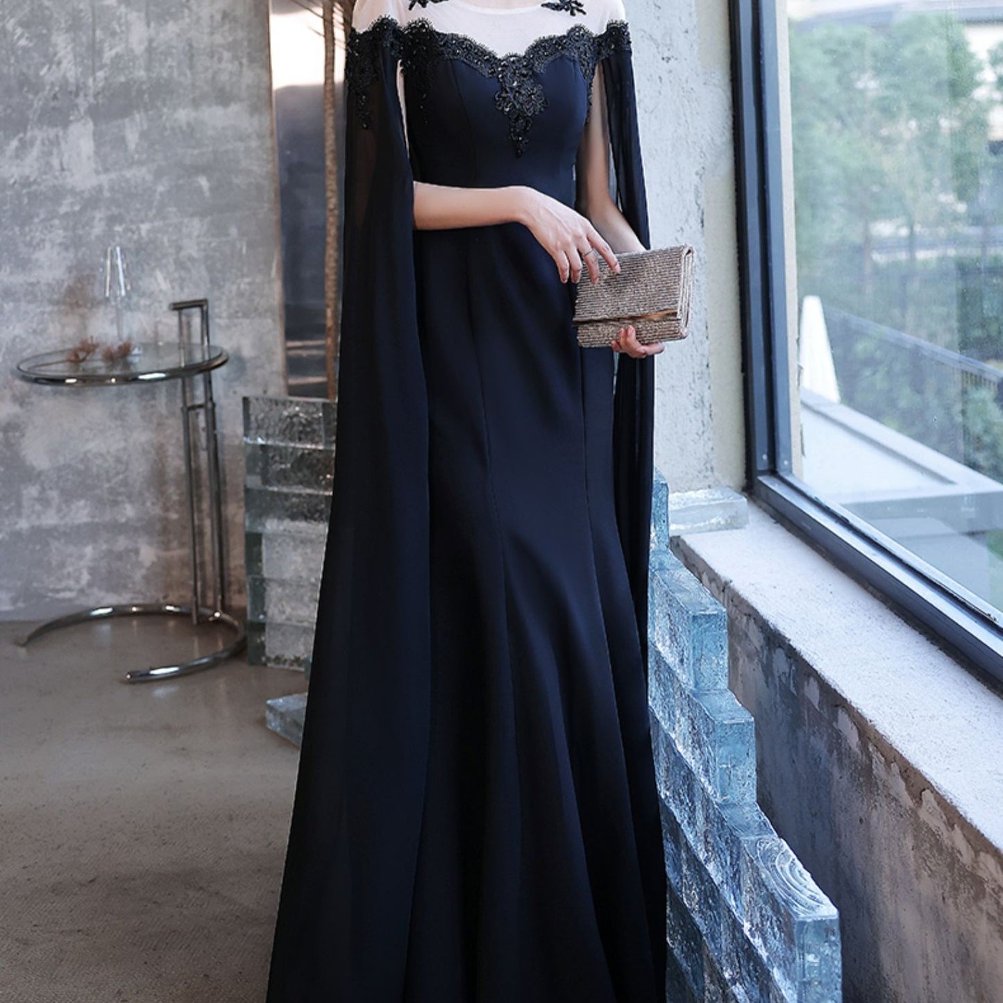 Krispfy.com Black Evening Dress For Women With A High-end Feel